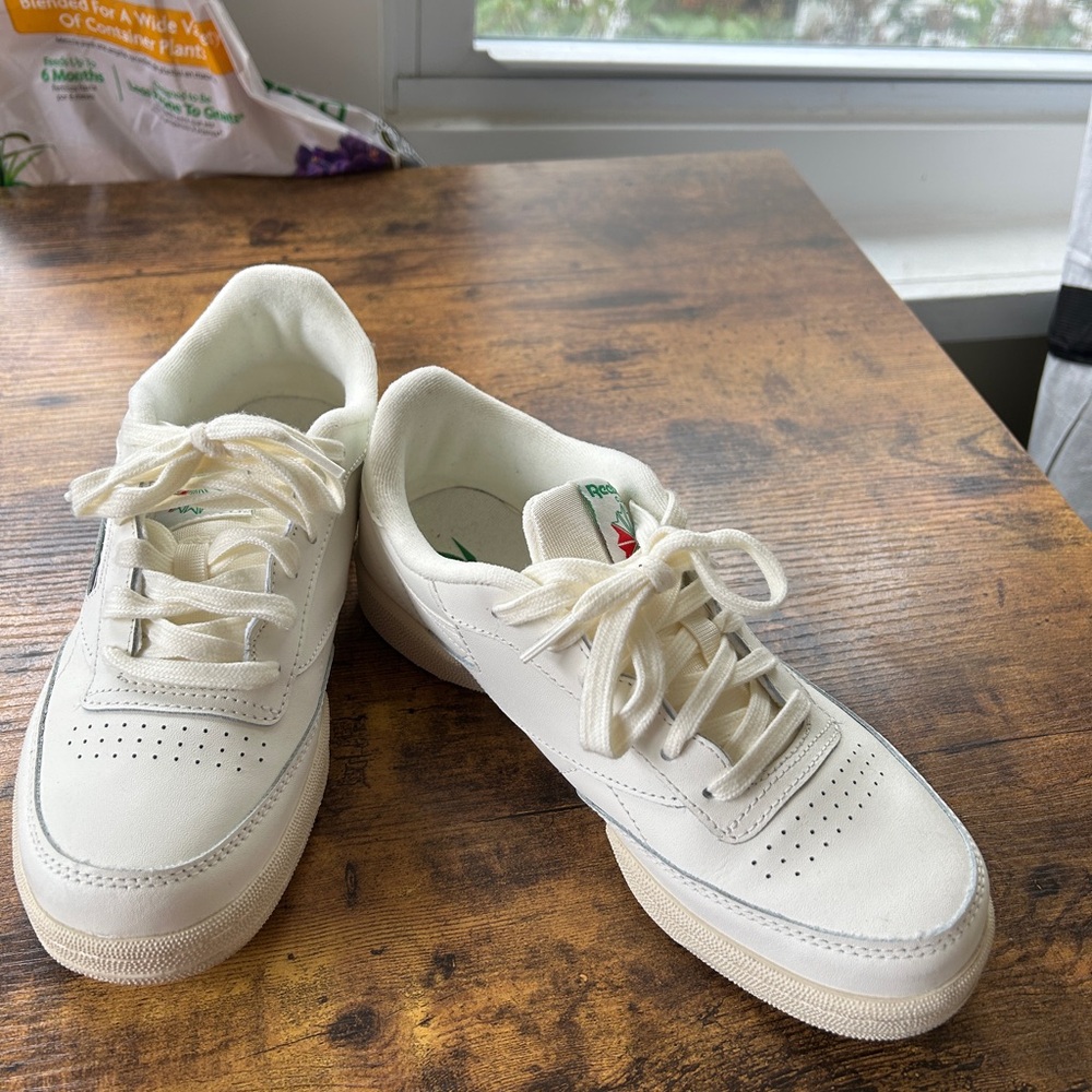 Classic White Rebok Sneakers